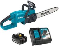Makita DUC407RTX2 18V LXT Brushless Cordless 16" Rear Handle Chainsaw Kit with Battery (5.0 Ah) & Rapid Charger