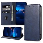 DENDICO Case for Galaxy S6, Classic PU Leather Magnetic Wallet Case, Flip Folio Protective Phone Cover Compatible with Samsung Galaxy S6, Blue