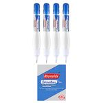 Reynolds Correction Pen Whitener I Smudge Free Operation with Unique Squeeze Control Applicator I Precise Whitener Pen for Correction For Students and Professionals | CORRECTION PEN - 4 PIECES