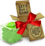 Money Maze Puzzle Box: Perfect Puzzle Money Holder and Brain Exercise for Kids and Teens - Learn Strategies to Get The Present Inside - Green