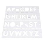 Trend Uppercase Letter Template Routing Set for Sign Making, Clear Plastic Routing Templates with Trend Vogue Typeface, TEMP/LUC/57