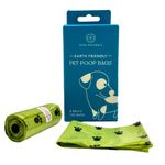 IRIDA NATURALS Biodegradable Poop Bags For Dogs & Cats-XL (8 RollsX15 Per Roll) 120 Bags, Eco-Friendly for Poop Scooper, Poop Collector with Leak-Proof & EPI Technology (Black & Green)