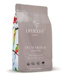 Lifeboost Coffee Medium Roast Swiss Water Decaf Coffee Ground - Low Acid Single Origin USDA Decaf Organic Coffee - Non-GMO Coffee Beans Third Party Tested For Mycotoxins & Pesticides - 12 Ounces