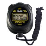 FCXJTU Sports Simple Stopwatch, Digital Single Lap /Split Memory Stopwatch Countdown Timer, On/Off, AAA Battery(Included), Child Friendly for Training Kids Coaches