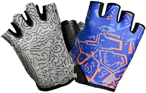 EDSRDPLT Kayak Gloves Half Finger Padded Palm Sailing Gloves UPF50+ Fishing Gloves for Paddling, Sailing, Cycling, Driving