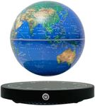Magnetic Levitating Floating Globe for Kids,Magnetic Levitating Globe with LED Multi-Color Lights,360°Rotating World Map Globes with Touch Control for Home Office Desk Decor,Birthday Gift