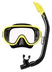 TUSA SPORT UC0110 Mask and Snorkel Set Adult - Black/Yellow