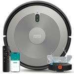 Deenkee Robot Vacuum Cleaner with Mop, 4000Pa Ultra Strong Suction Robot Vacuum, Super Thin Robotic Vacuum with Auto Carpet Boost, WiFi/APP/Remote, 120Min Runtime, for Hard Floors Carpets Pet Hairs