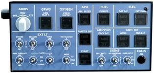 Goekhyrani Flight Simulator Control Panel, A102 A35X/A32X mini Light OVERHEAD Panel for MSFS 2020/2024 (Backlit Edition) - Compatible with FENIX, FBW ini - Windows Flight Sim Home Cockpit