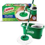 Libman Tornado Spin Mop System | Mop and Bucket with Wringer Set |Mops for Floor Cleaning | 1 Mop Head Included
