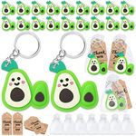 CiciBear 60 Pack Fruit Party Decorations for Guests, 20 Avocado Keychains, 20 Tags and 20 Gift Bags for Mexican Themed Party, Avocado Lover, Tropical Birthday, Fiesta Baby Shower, Green