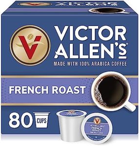 French Roast for K-Cup Keurig 2.0 Brewers, Victor Allen’s Coffee Medium Roast Single Serve Coffee Pods, 80 Count