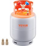 VEVOR Refrigerant Recovery Reclaim 30lb Cylinder Tank 400 PSI Liquid Rated Y Valve