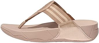 FitFlop Walkstar Toe-Post Sandals, Rose Gold, 8