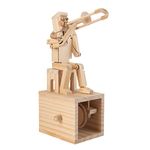 Timberkits Trombone Player Automata Mechanical Wooden Puzzle-Model Construction kit