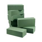 FLORALCRAFT Wet Floral Foam Brick (Box of 20 Bricks) Florist Flower Foam Green Blocks Supplies for Flower Arrangement DIY Craft