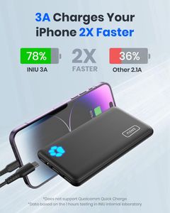 INIU 10000mAh Portable Power Bank – Fast Charging USB Battery Pack