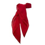 Hip Hop 50's Shop 1950s Chiffon Scarf, Vintage Ascot, Retro Hair Tie for Women and Children, Red, One Size