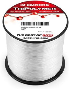 KastKing TriPolymer Advanced Monofilament Fishing Line, ICE Clear, 10LB, 2638YDS