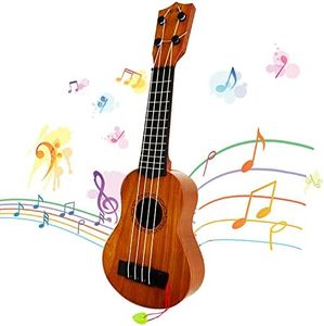 Kids Toy Ukulele Guitar,Classical 17inch 4 String Mini Children Guitar with Pick,Educational Musical Instrument Toy for Toddlers and Preschoolers