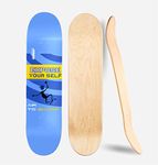 Jaspo Sharp 7 Layer Canadian Maple Waterproof Professional Grade Concave Deck (31"X8") (Wooden Deck Only)-Made in India.