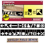 Milescraft 2207 1.5in. & 2.5in. Arrow and Symbol Templates for Sign PRO & Sign Crafter Jig– Rout Custom Wood Signs with Additional Symbols – 26pcs.