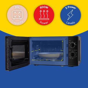 Russell Hobbs 20L Microwave Oven – 800W Countertop Kitchen Appliance