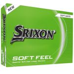 Srixon SOFT FEEL_14 Ultra-soft and long distance golf balls| Stable trajectory and controlled spin| Premium feel and control around the green| Yellow/White