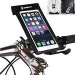 Bike Handlebar Bag, Bicycle Phone Holder, Universal Waterproof Ultra Thin Phone Case/ Cycling Pouch Bike Phone Mount Touch Screen Dry Bag for iPhone 15 14 13 12 11 Pro Max XS X Smartphone Below 6.8''