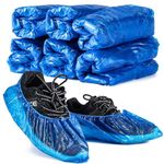 MAQIHAN 60 Pack (30 Pairs) Shoe Covers - Boot Covers Plastic Disposable Waterproof Shoe Covers for Men and Women Fits of Shoes for House Cleaning