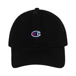 Champion Father Dad Adjustable Cap, Dark Black, One Size