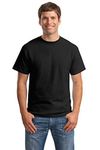 Hanes Mens Beefy Short Sleeve Tee Value Pack (2-Pack) (Availble in Tall) Athletic-Shirts, Black, 4XL UK