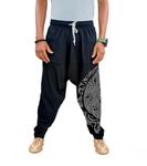 Unisex Harem Relaxed Fit Pants (Trousers) For Adults (Pack Of 1) Multi Colors Black