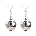 Lezevn Vintage Disco Ball Earrings Disco Costume Accessories 60's 70's Disco Earrings Fancy Dress