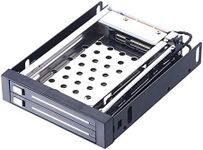 MOWEO Dual Bay 2.5" Inch SATA III Hard Drive HDD & SSD Tray Caddy Internal Mobile Rack Enclosure Docking Station Hot Swap