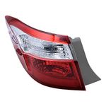 Astra Depot Replacement for 14-16 Toyota Corolla Tail Light Assembly Brake Stop Lamp Lens Housing - Left Side