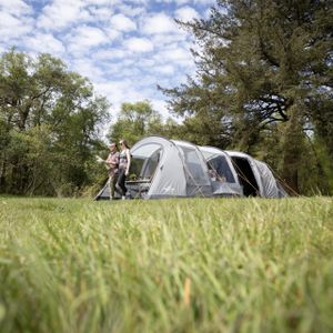 Vango Purbeck 600XL 6-Person Family Tent – 3 Rooms, Porch, Vivid Grey