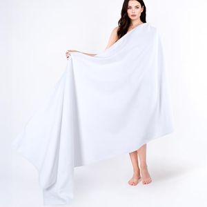 Cotton Paradise Oversized Bath Sheet, 100% Cotton 40x80 Clearance Bath Towel Sheet, Jumbo Large Bath Towel for Bathroom, White Bath Sheet