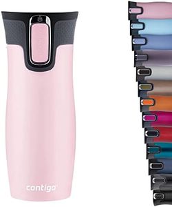 Contigo Unisex's West Loop Autoseal Thermobecher, Edelstahl Isolierbecher, Kaffeebecher to Go, BPA frei, auslaufsicherer Reisebecher mit Easy-Clean-Deckel, hält bis zu 5h Warm, 470 ml, Millenial Pink