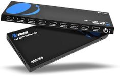 OREI UltraHD 1 in 8 Out HDMI Splitter 4K@60Hz 4:4:4 - HDMI 2.0 and HDCP 2.2 compliant with 3D support and EDID control