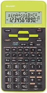 Sharp EL-531 TH-GR Scientific Calculator with D.A.L Input Battery Operated Green