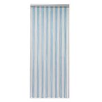 Shoze Door Fly Screen 214 x 90cm Aluminium Chain Curtain Metal Door Curtain Insect Screen Strip Blinds Keeps Out Flies Pest Insect Bees for Doorways Divider Blue Silver