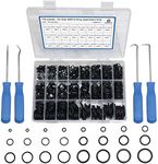 boeray 740pc Universal O Rings Assortment in 24 Sizes with 4pc Tools | Rubber O Rings Kit for Faucet Plumbing Automotive Repair | Nitrile Rubber Oring Kit