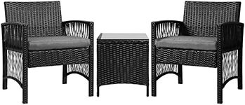 Gardeon 3pcs Wicker Patio Furniture