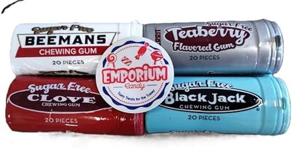 Beemans Black Jack Clove Teaberry Sugar Free Chewing Gum - 1 20 Piece Tube of Each Flavor - Old Time Retro Assortment