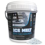 AquaDoc Ice Melt Safe for Concrete - Winter Snow Salt Alternative to melt ice, Calcium Chloride Ice Melt for Driveway Effective at -25°F, 10 Pound Pail
