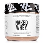 Chocolate Naked Whey Protein 1LB - All Natural Grass Fed Whey Protein Powder, Organic Chocolate, and Coconut Sugar - Aid Growth and Recovery - 12 Servings