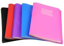 Arpan A4 Presentation Display Book Folder with Soft Cover, 60 Pockets, Perfect for Presentations, Filing, Storage, Interviews & Cvs (Assorted Colours)