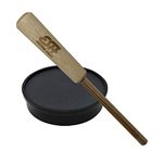 Slate Turkey Pot Call with Hickory Striker and Conditioning Pad - Turkey Caller for Hunters, Hunting Accessories, Easy to Use Calls for Beginners and Pros