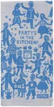 Blue Q Party's in The Kitchen Woven Jacquard Dish Towel - Funny Kitchen Towels, 100% Cotton, Durable, Soft & Super Absorbent, Machine Washable & Fade-Resistant, Functional Gift Ideas, Size 28" x 21"
